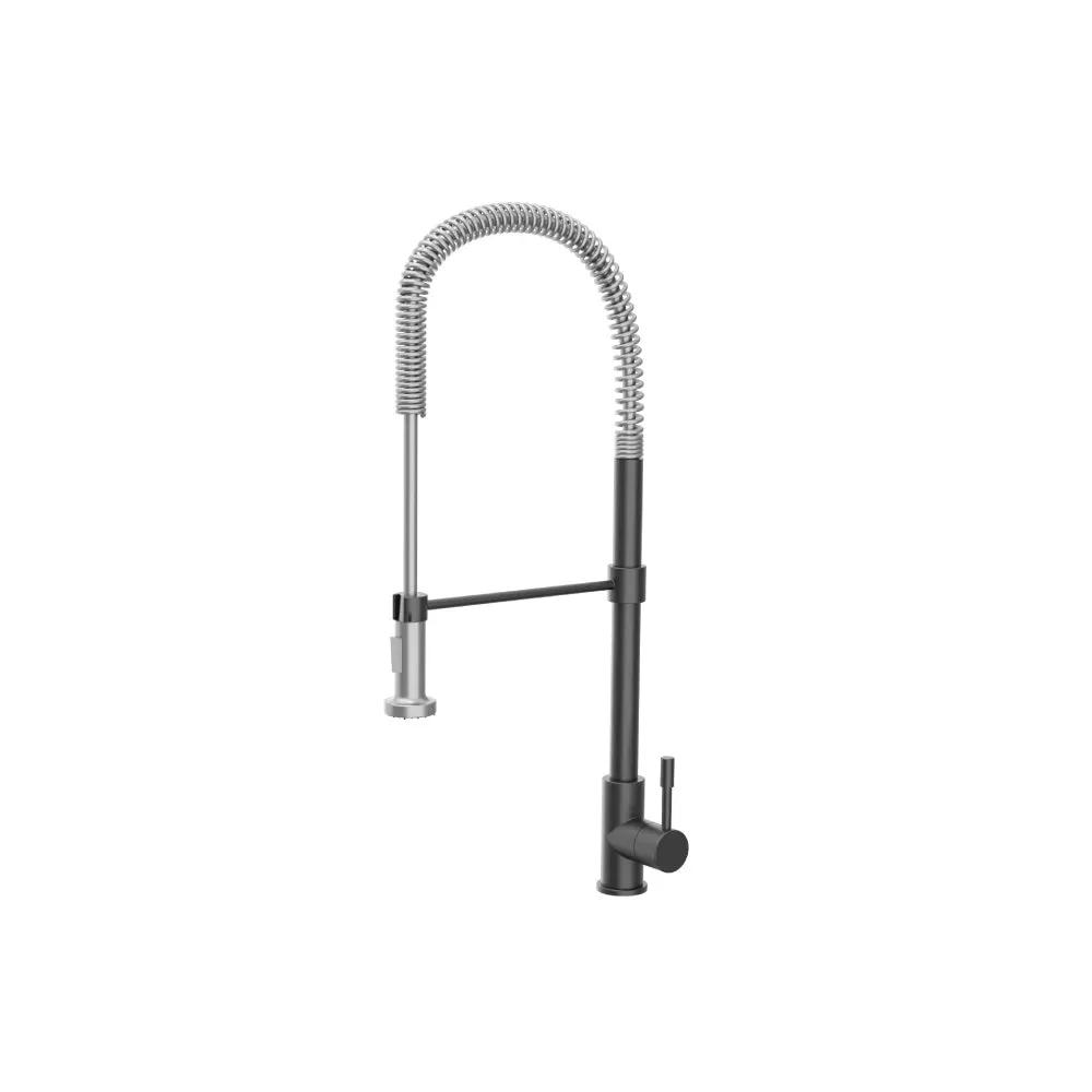 Flusso Professio - S - Dual Spray Professional Stainless Steel Kitchen Faucet with Pull Out by Flusso