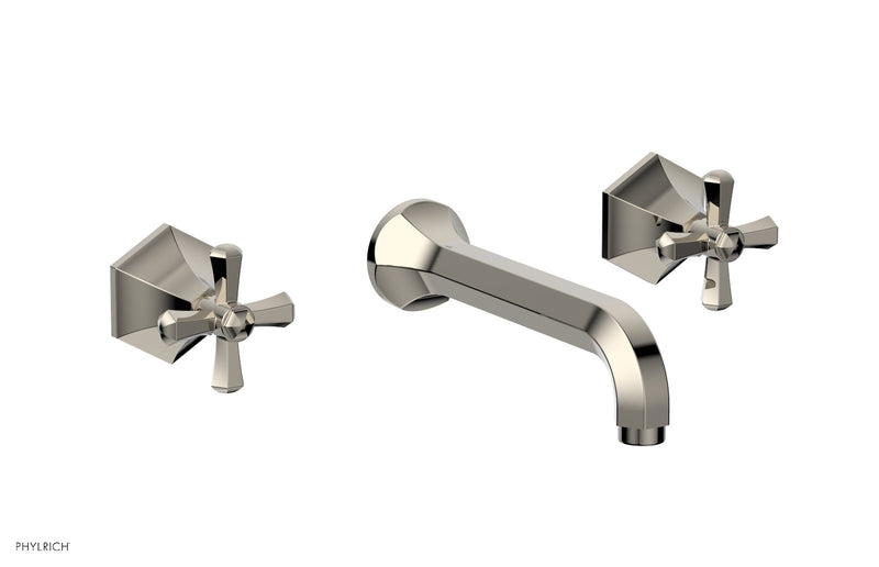 Phylrich LE VERRE & LA CROSSE Wall Tub Set - Cross Handles