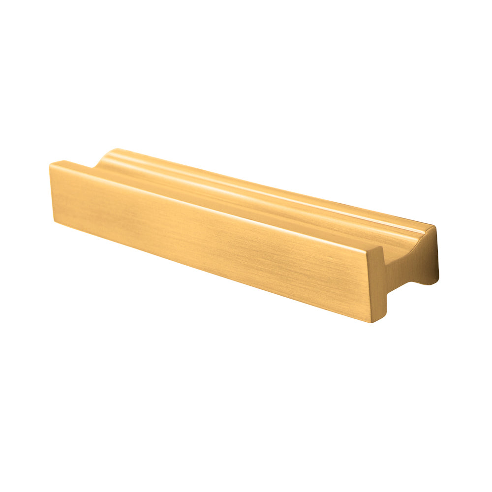 brushed gold door pull