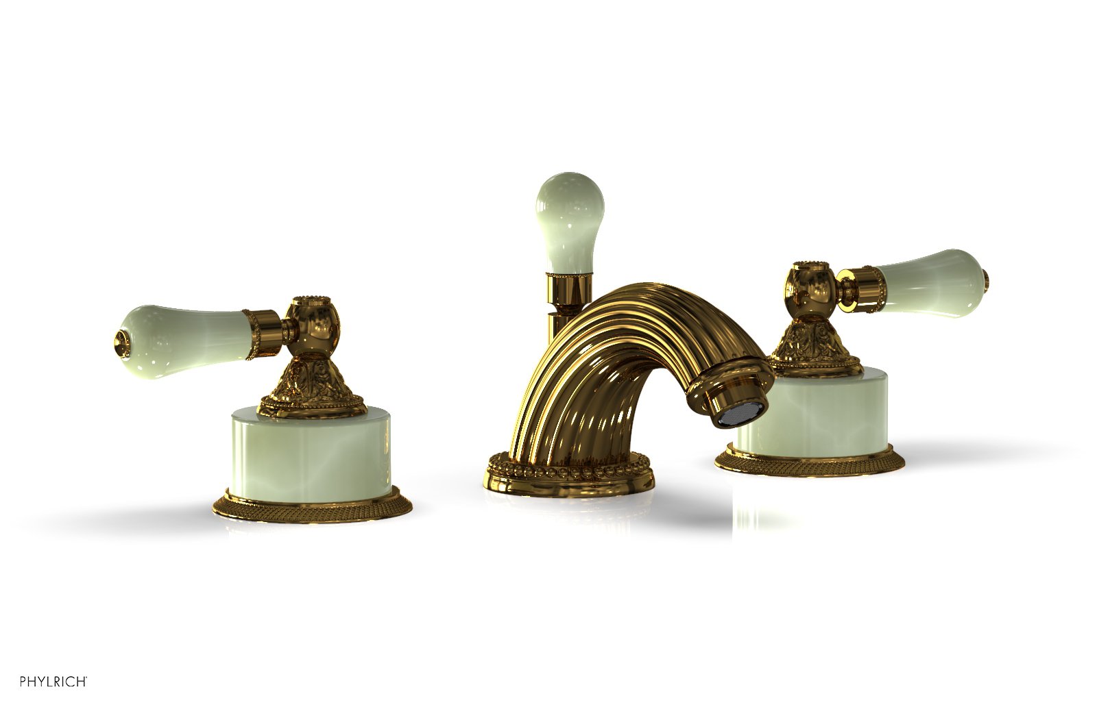 Phylrich VERSAILLES Widespread Faucet - Green Onyx