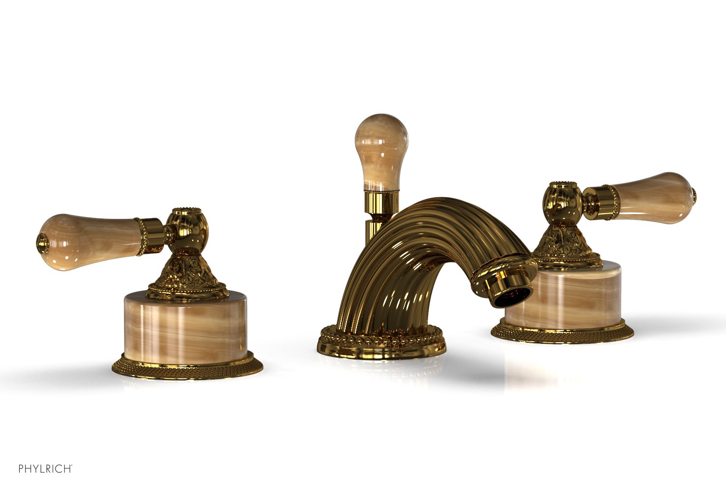 Phylrich VERSAILLES Widespread Faucet - Montaione Brown Onyx