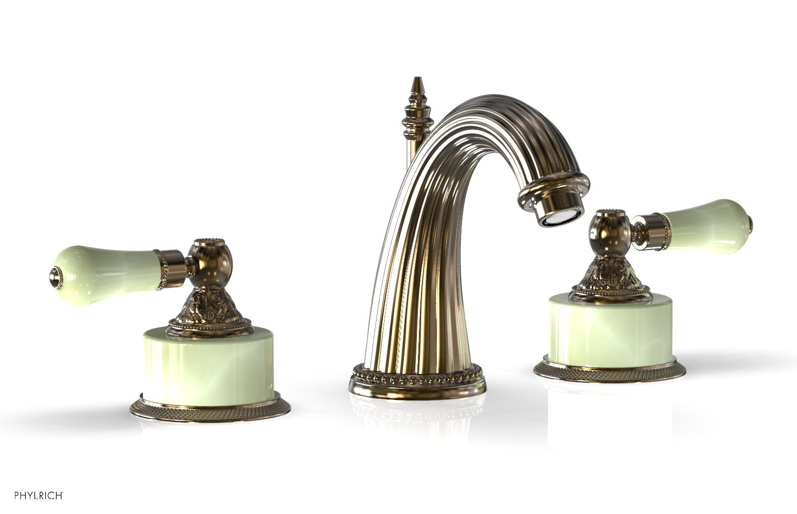 Phylrich VERSAILLES Widespread Faucet - Green Onyx
