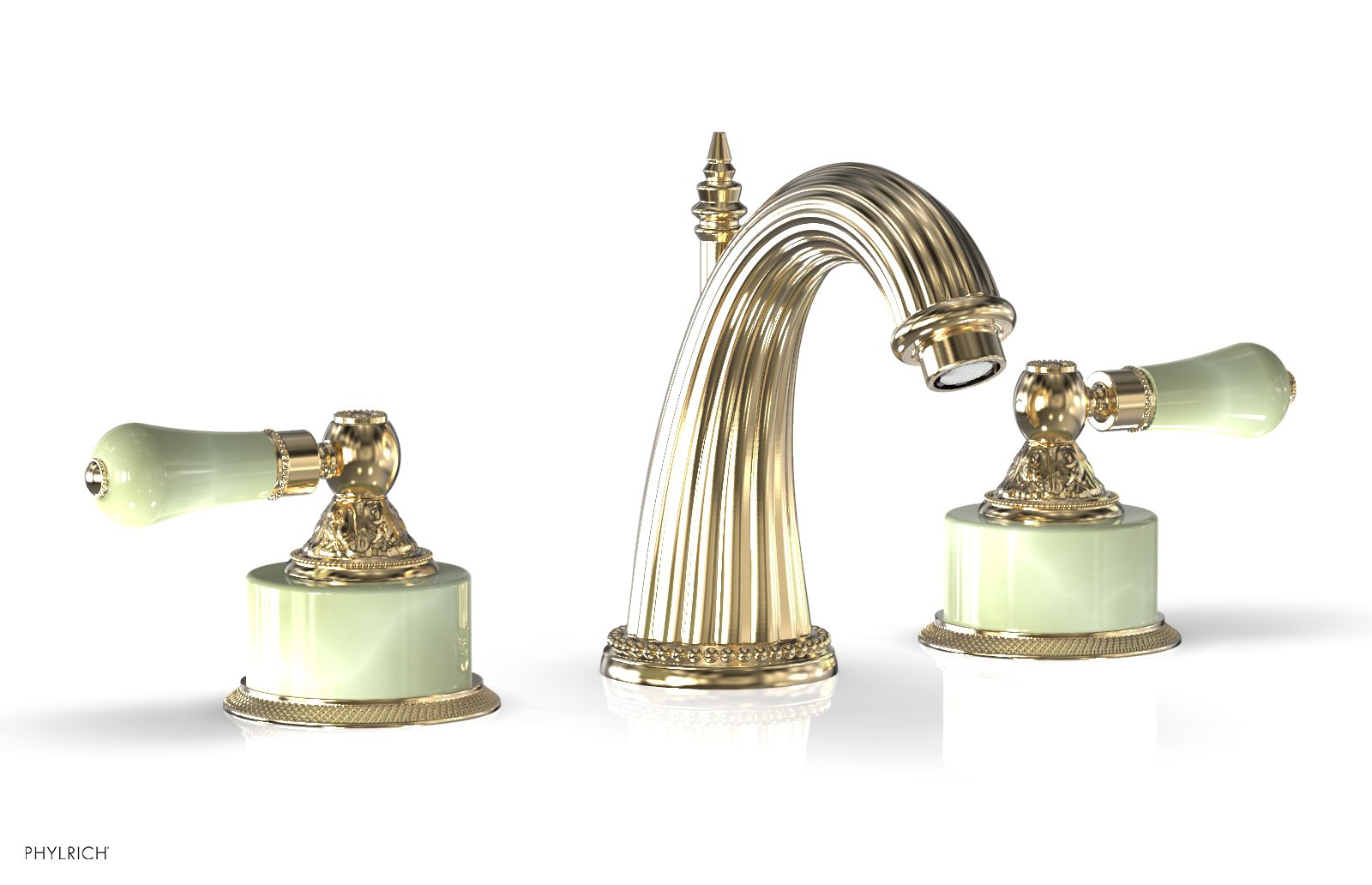 Phylrich VERSAILLES Widespread Faucet - Green Onyx