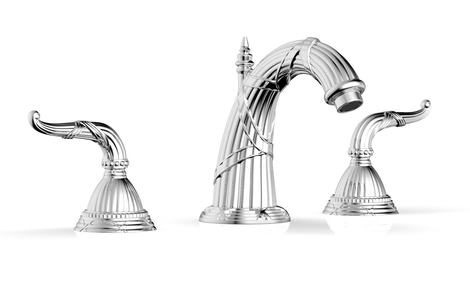 polished chrome faucet