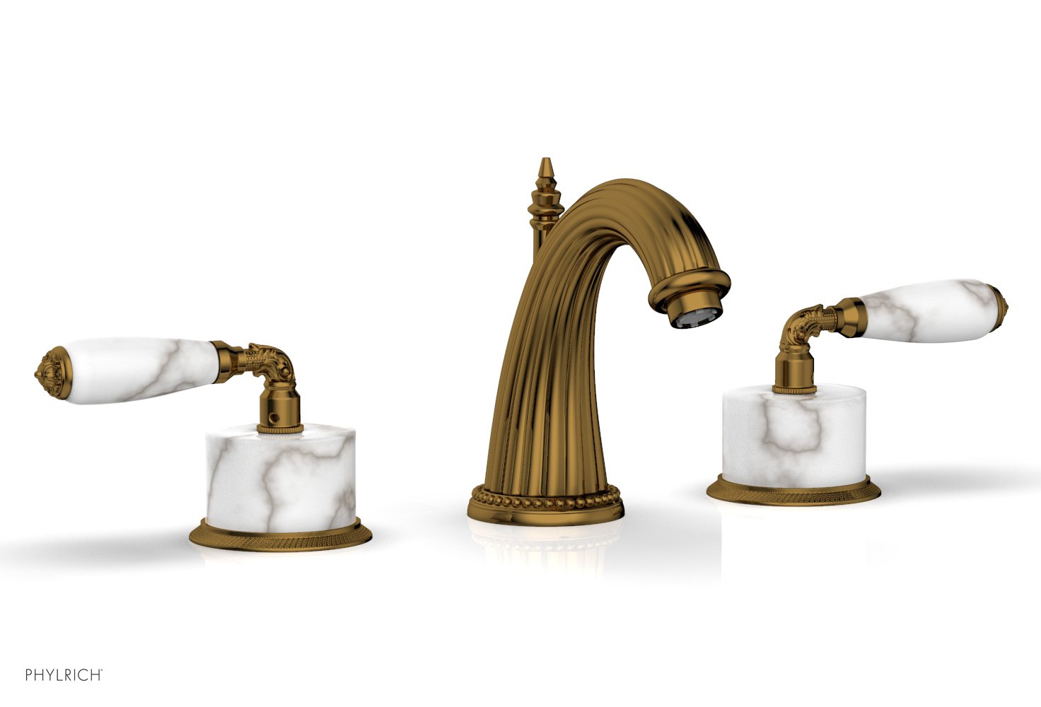 Phylrich VALENCIA Widespread Faucet White Marble