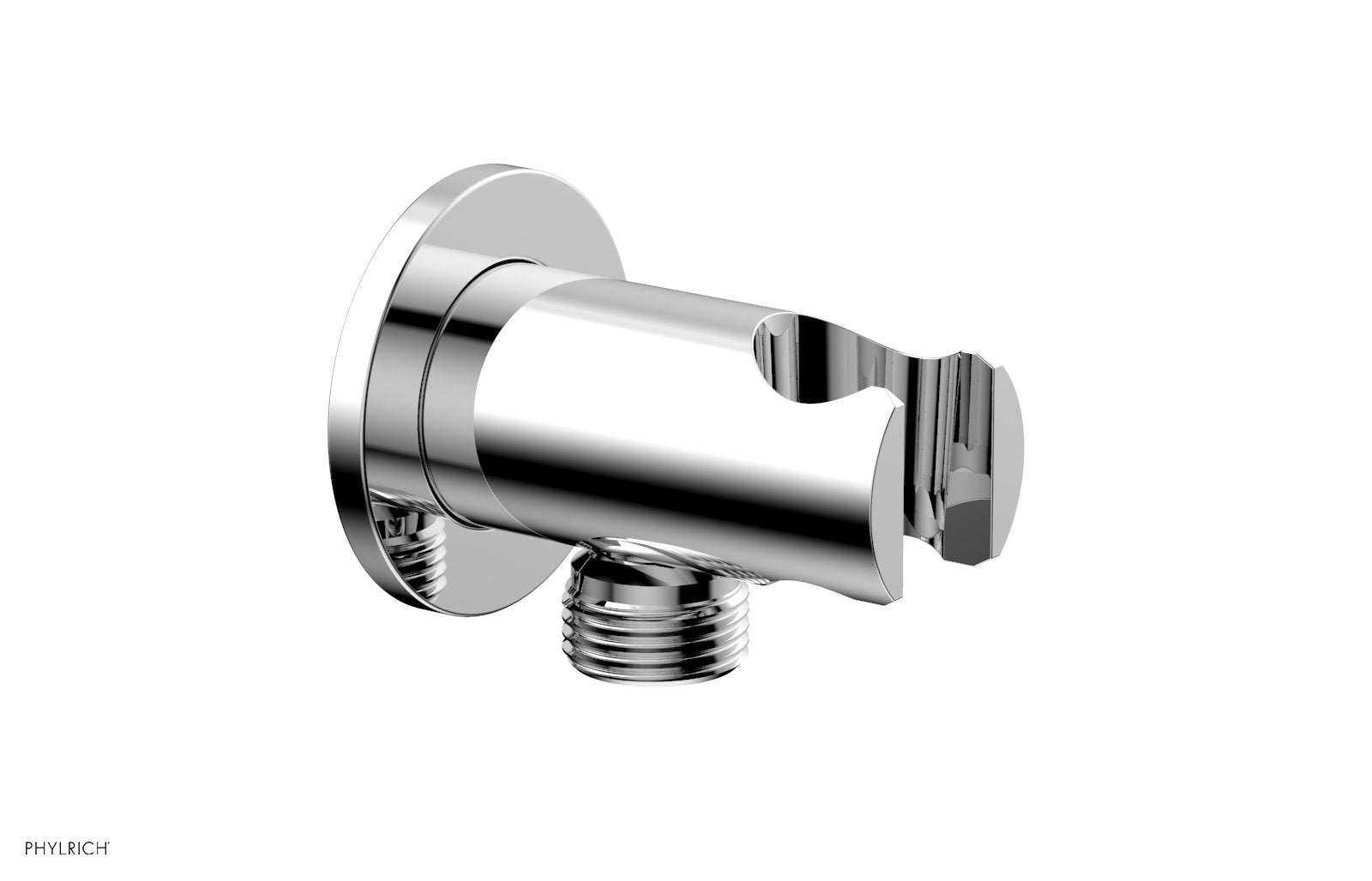polished chrome holder and connector