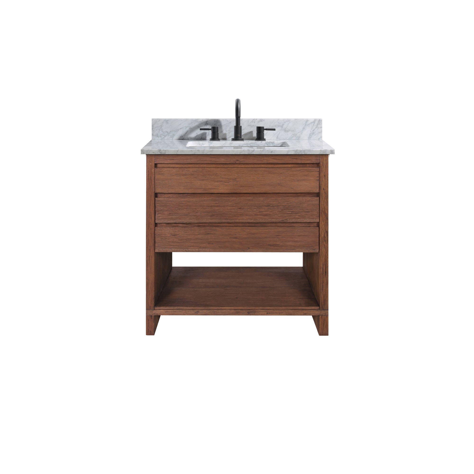 brown reclaimed wood vanity set