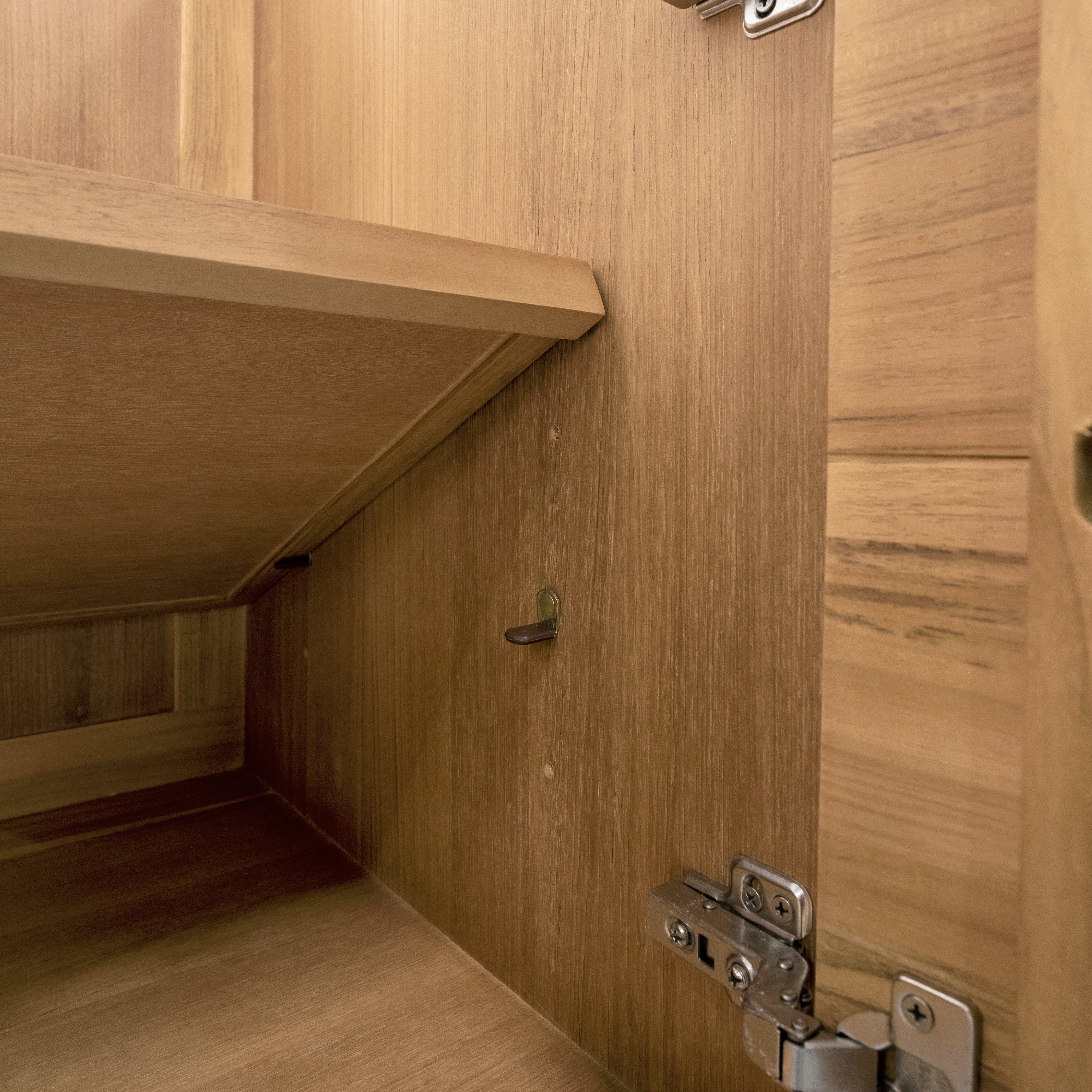 natural teak vanity base