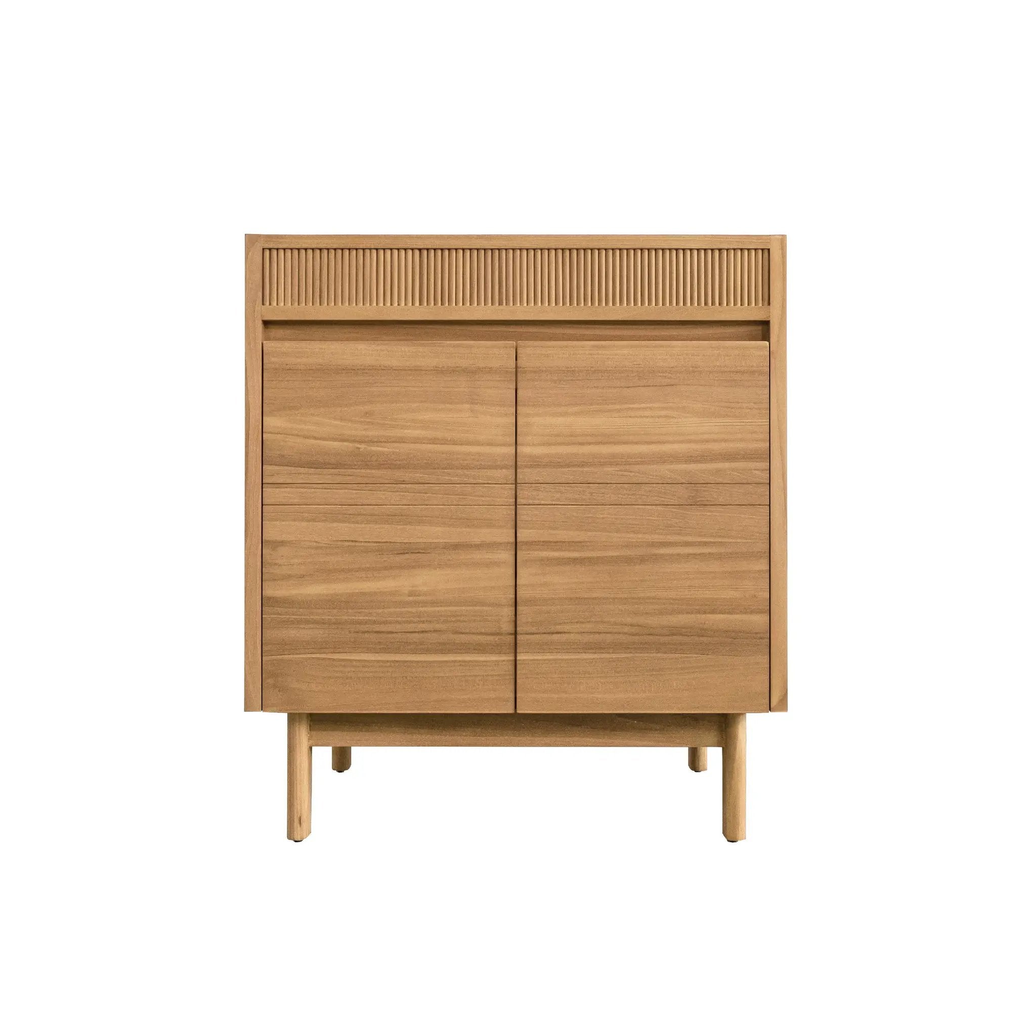 natural teak vanity base