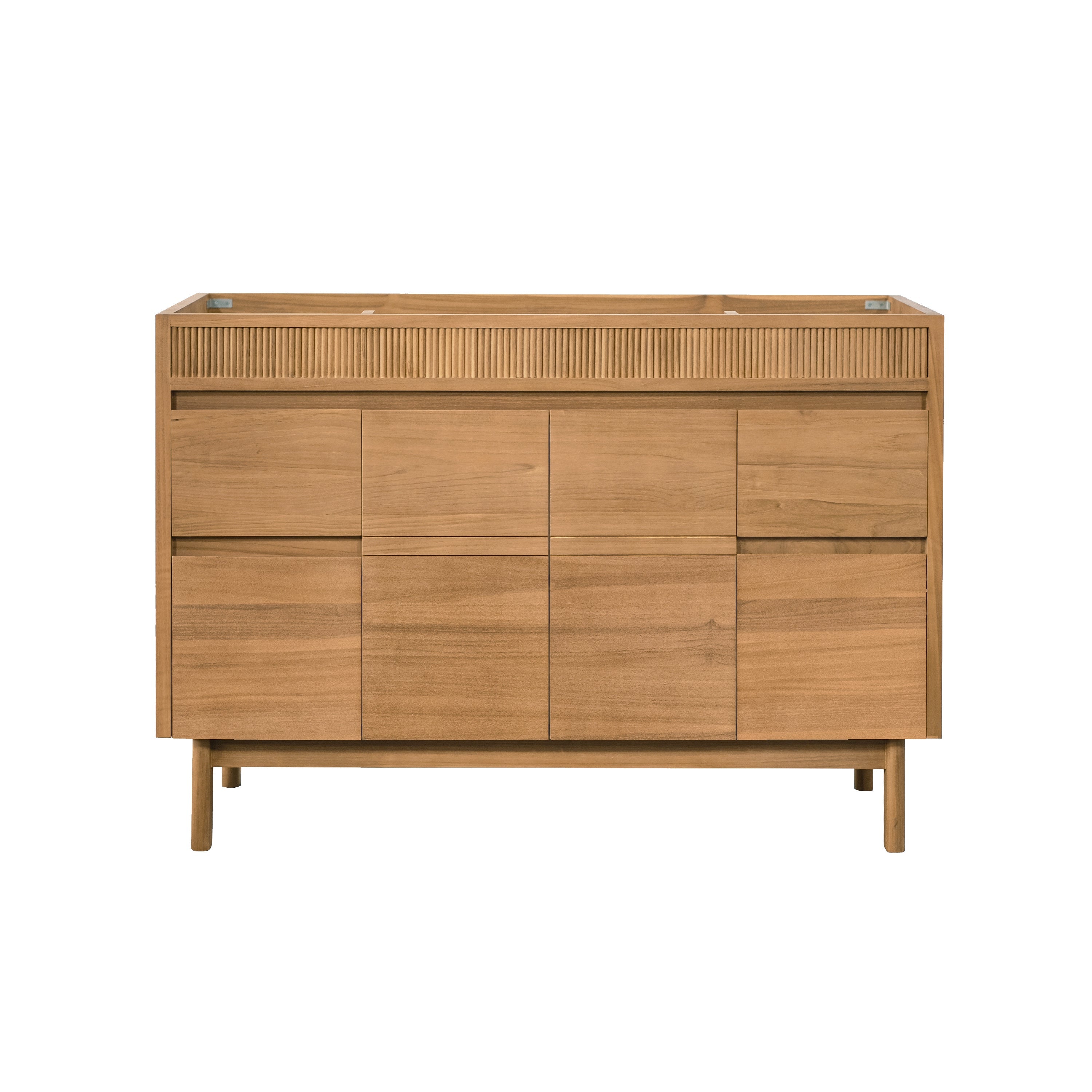 natural teak vanity base