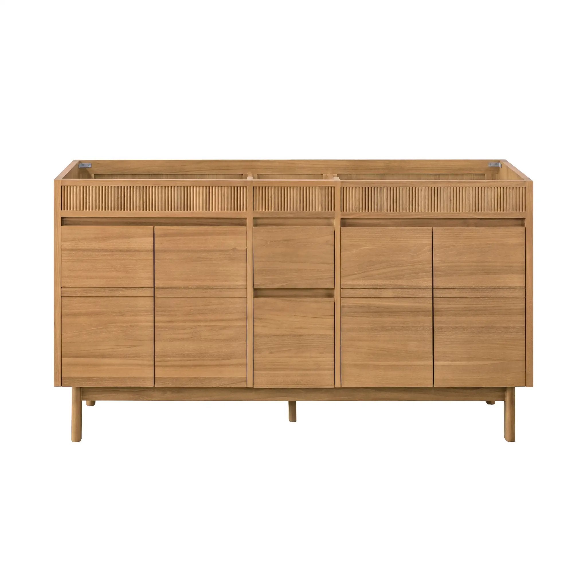 natural teak vanity base