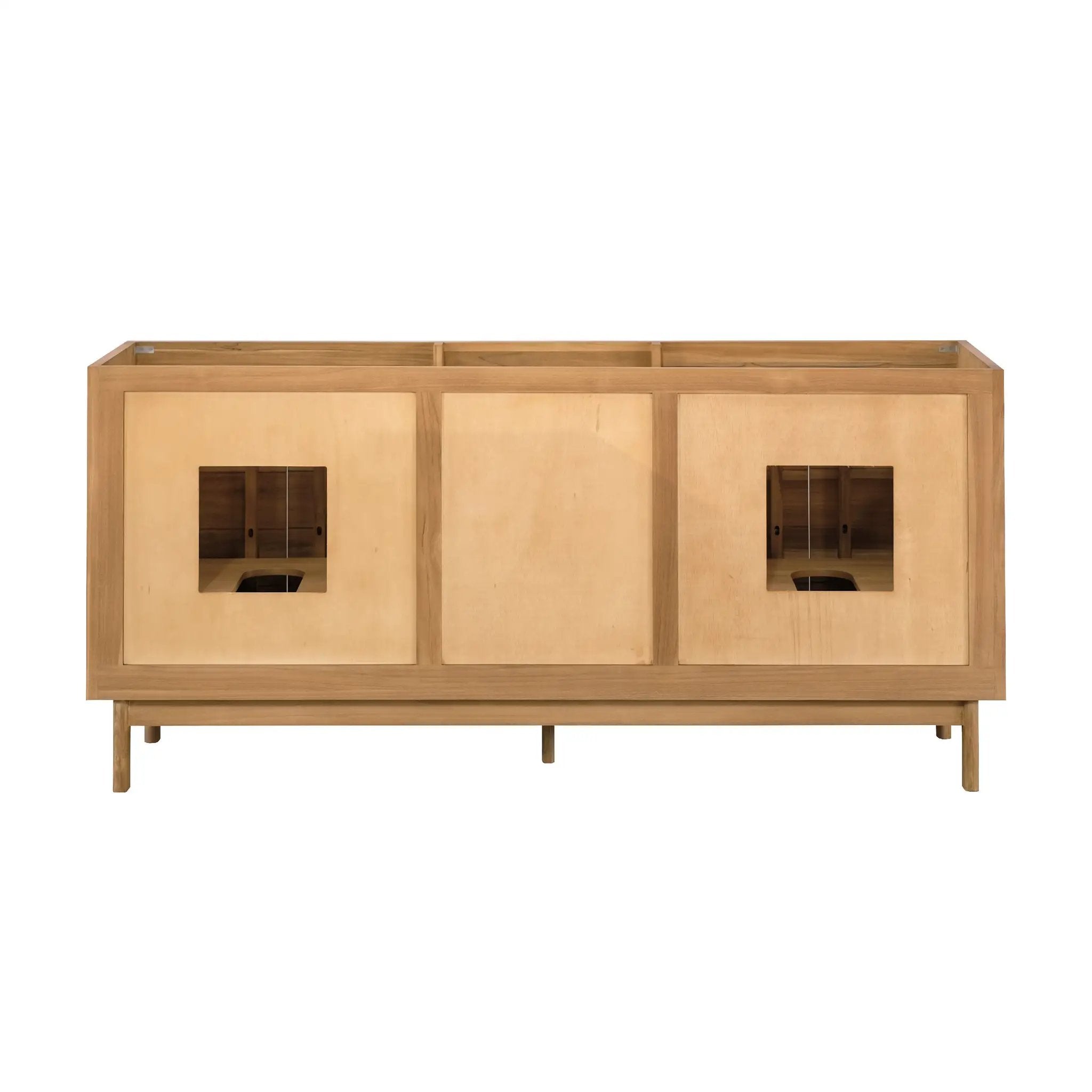 natural teak vanity base