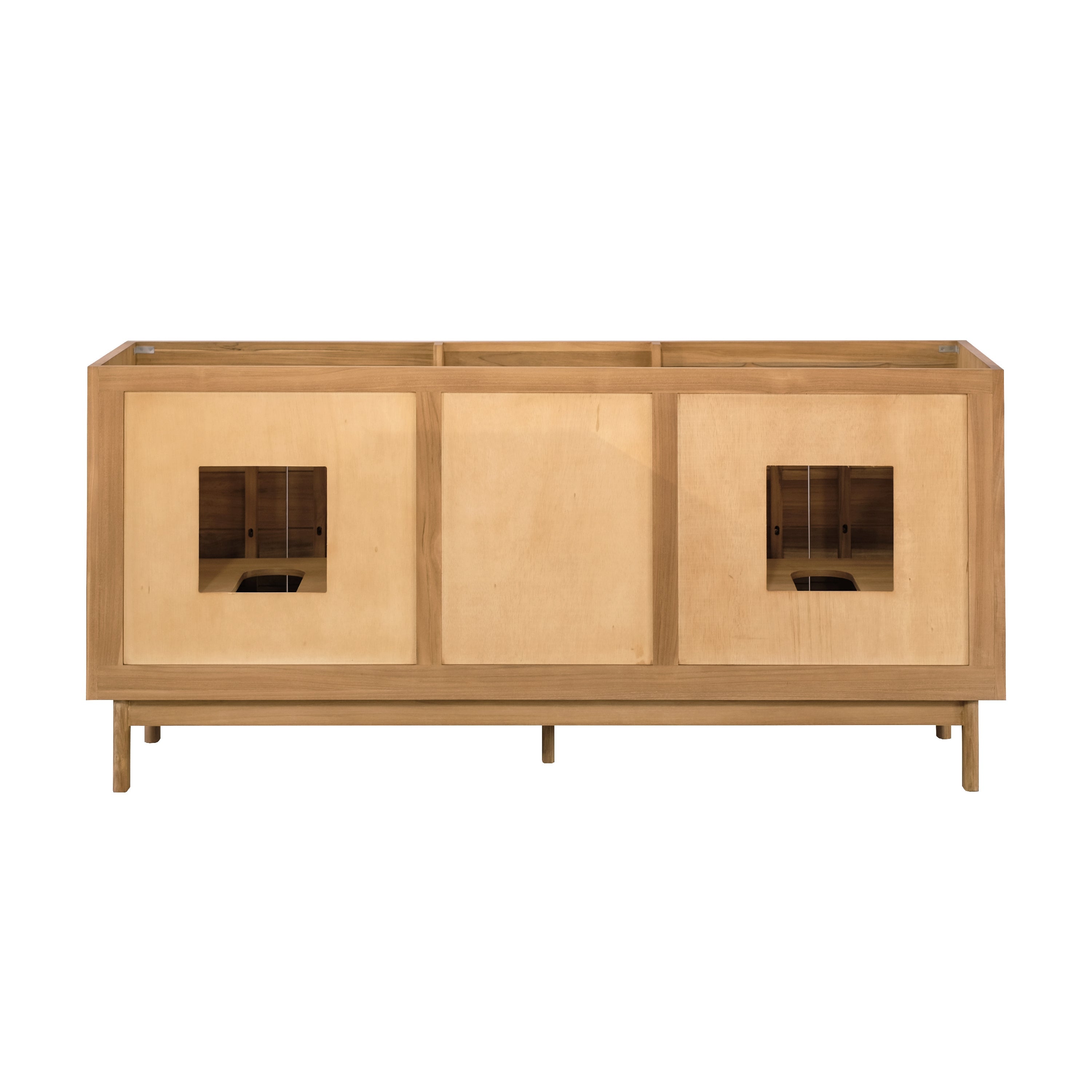 natural teak vanity base