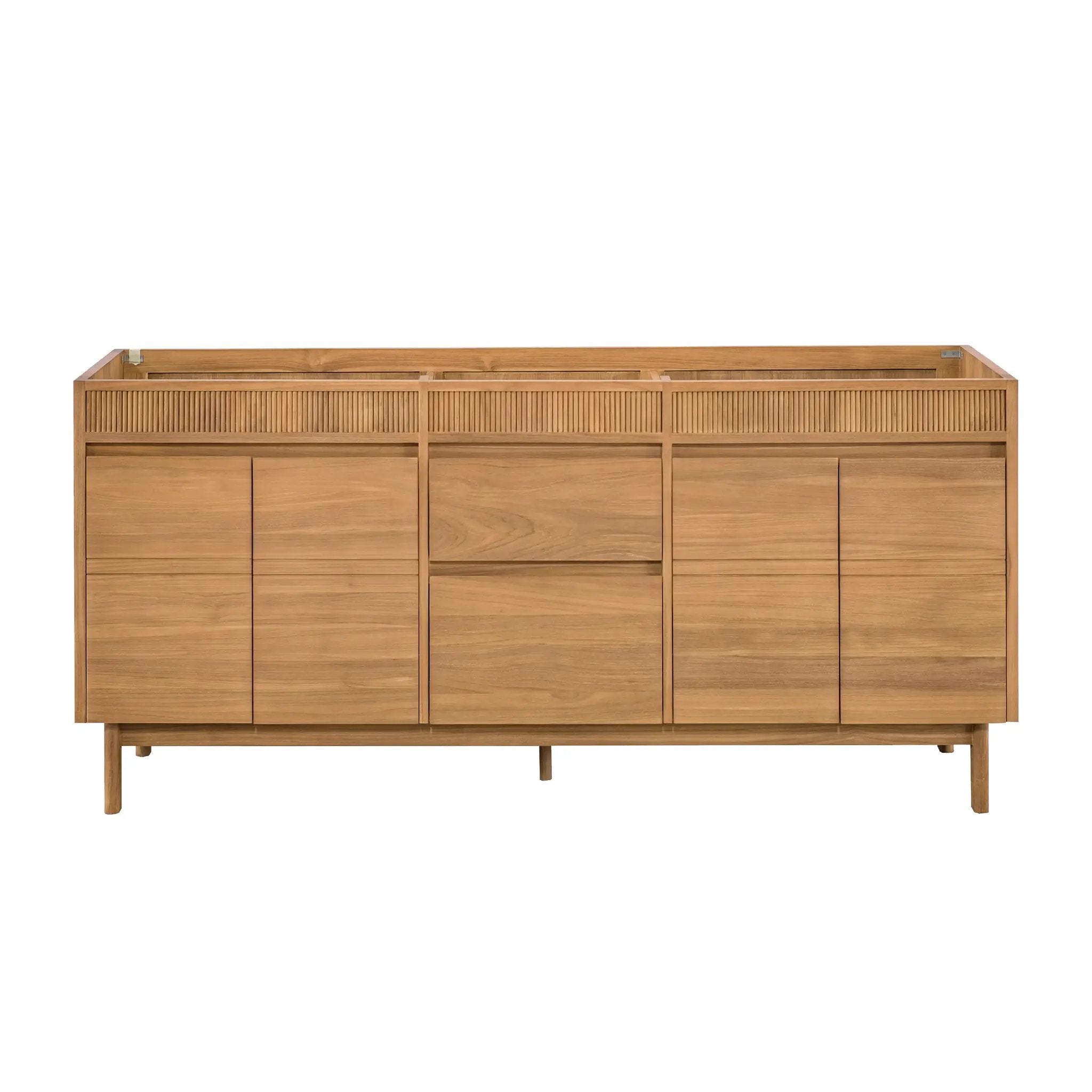 natural teak vanity base