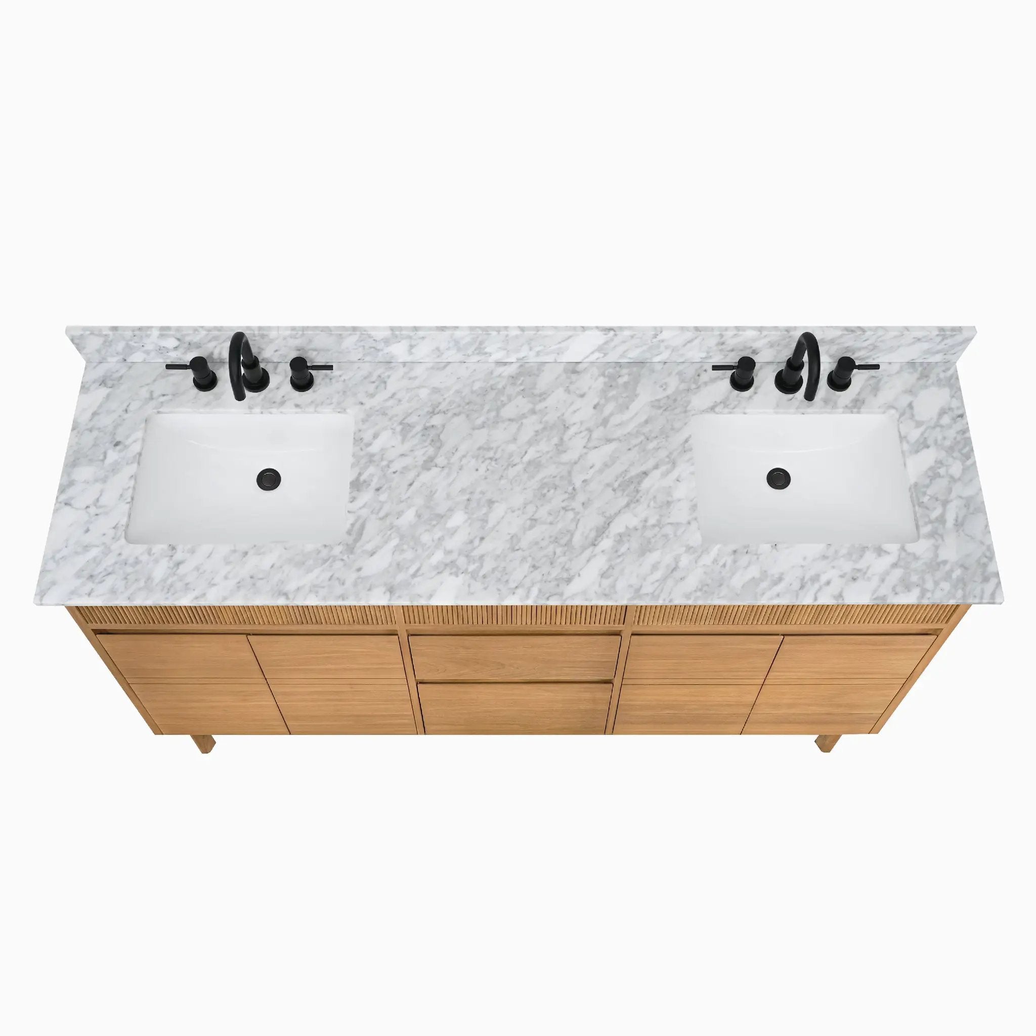 natural teak vanity set