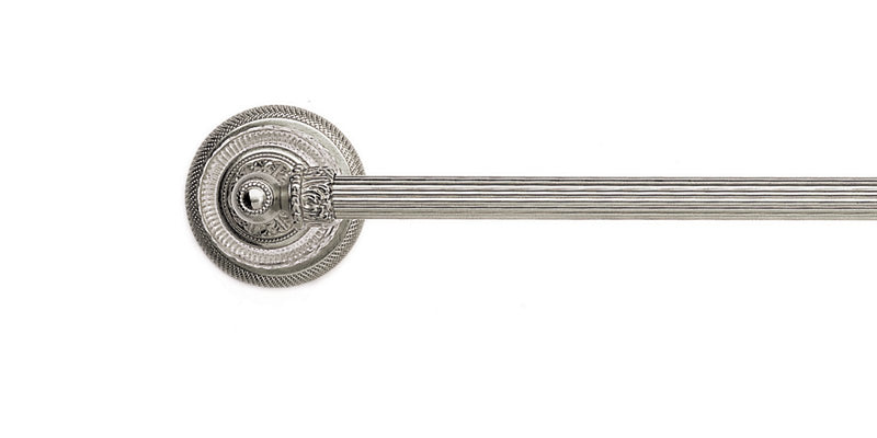 polished nickel towel bar