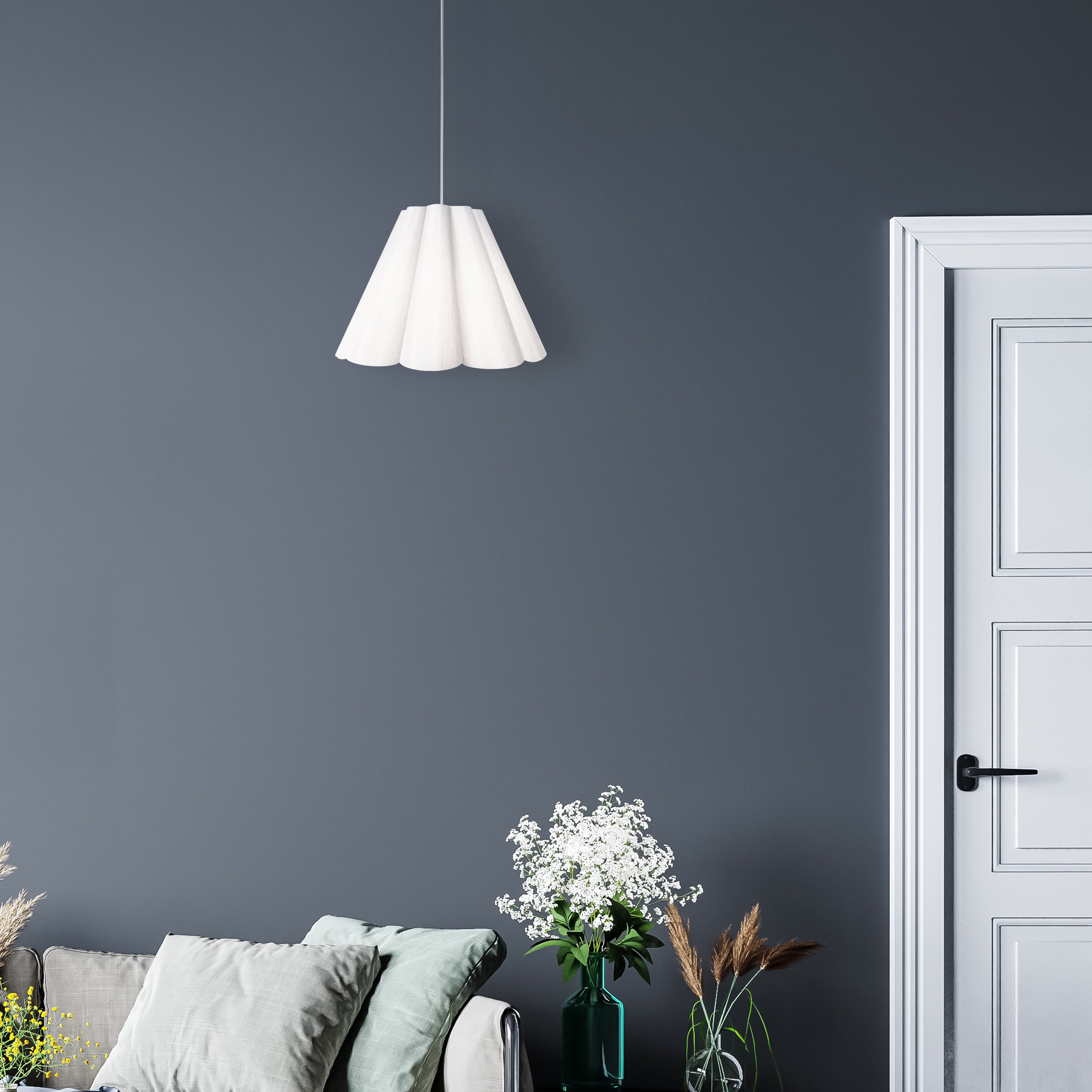 polished chrome pendants