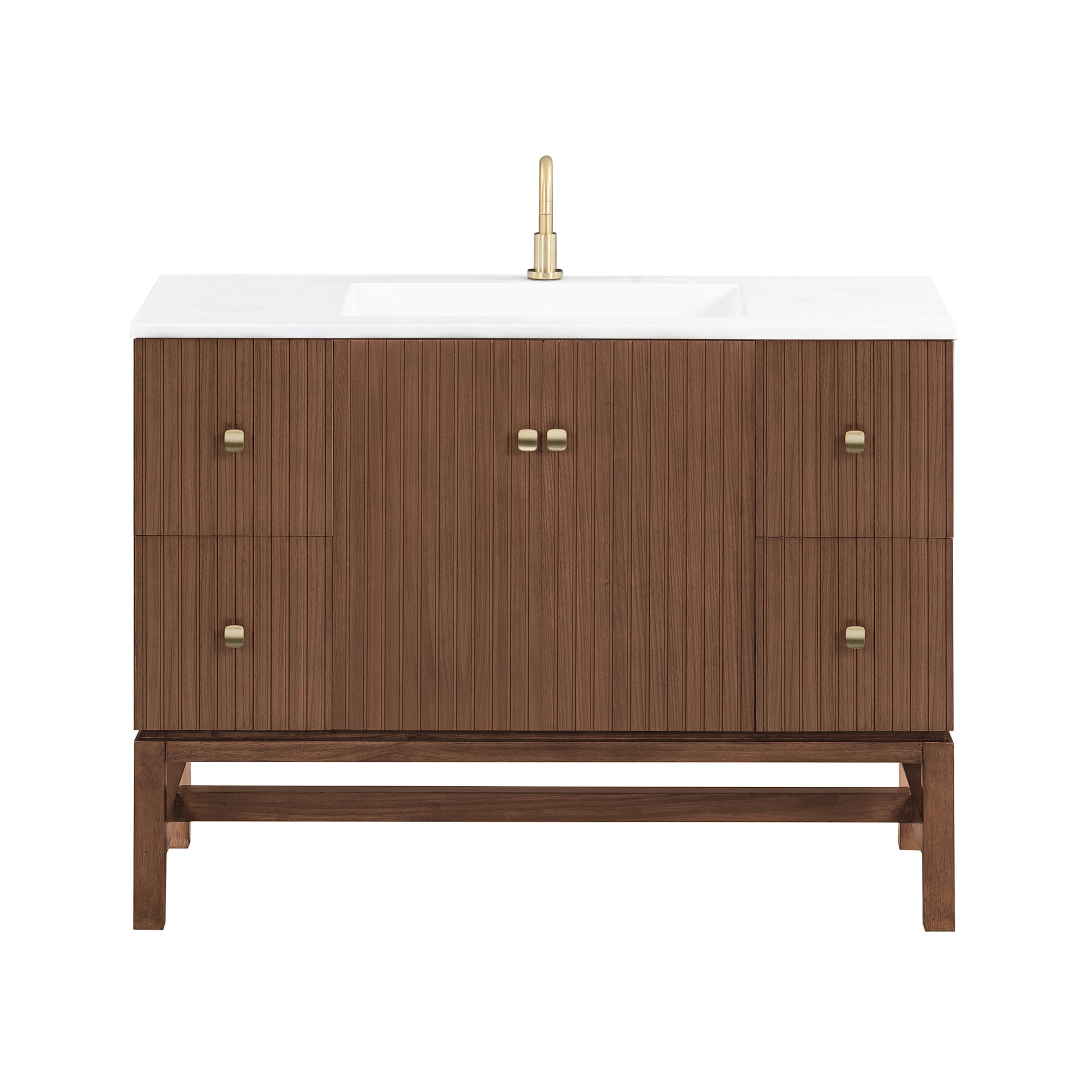 walnut vanity set