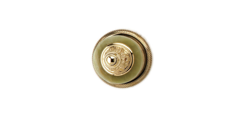 polished brass robe hook