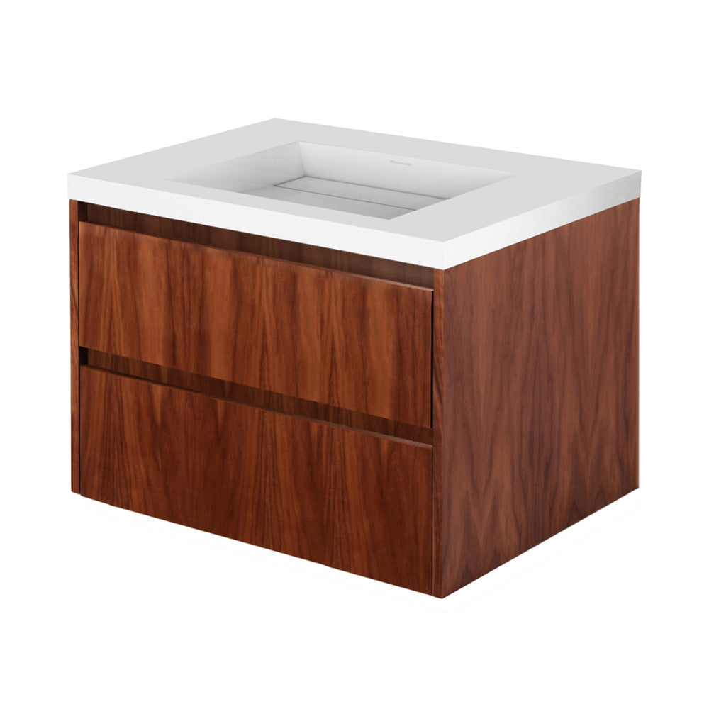 natural walnut vanity