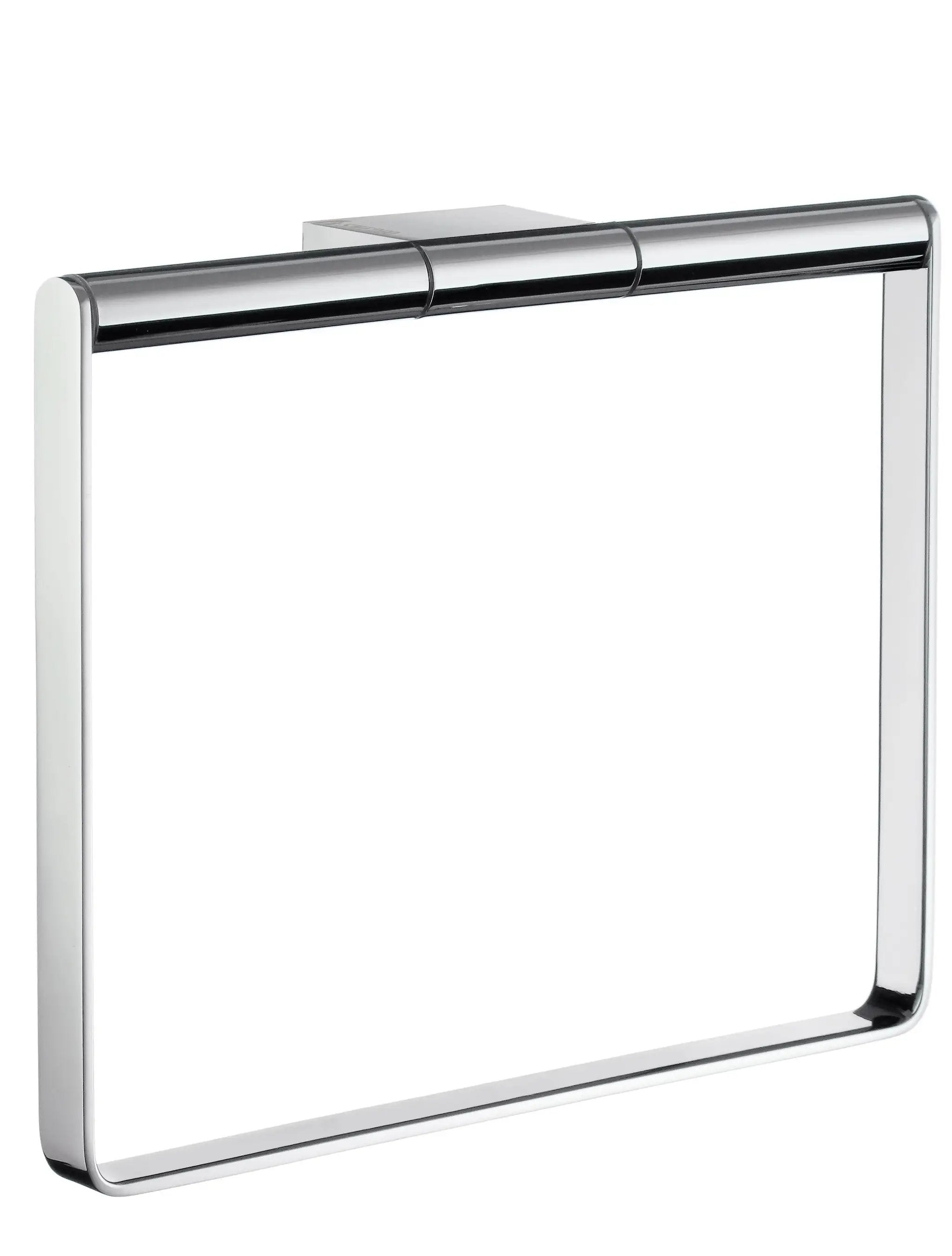 polished chrome towel ring