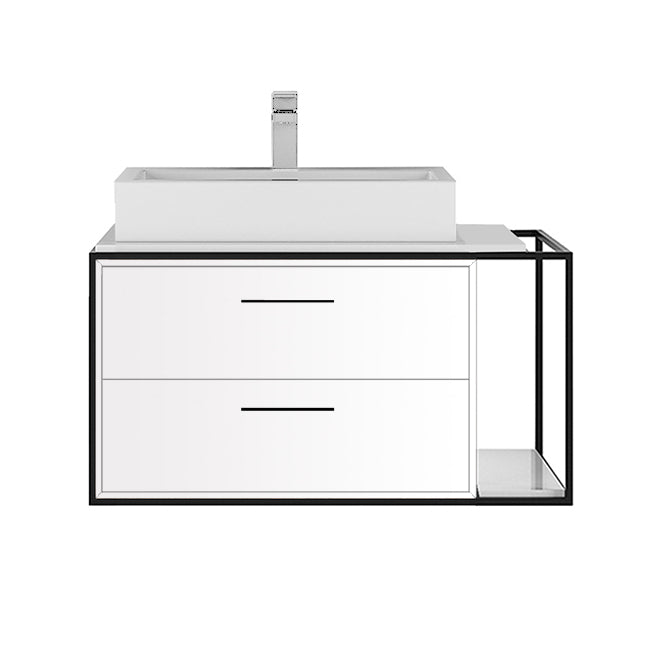 Lacava Linea 30" Wall Mount Under Counter Vanity - Left