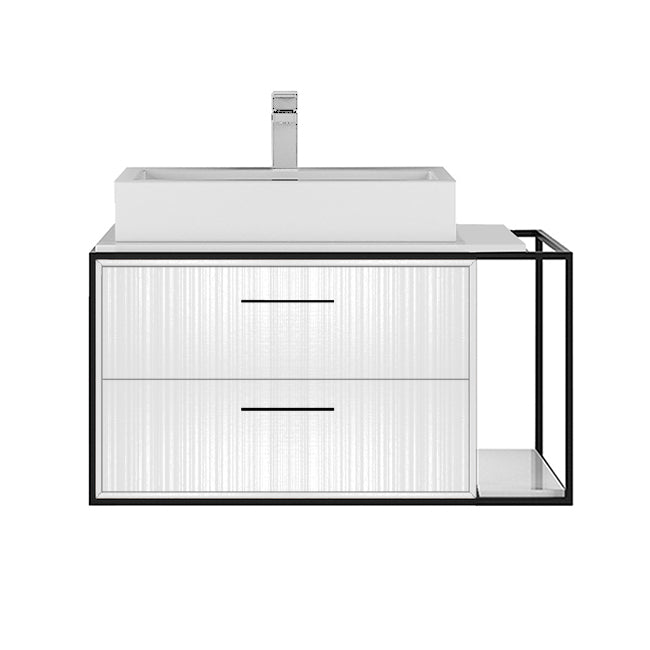 Lacava Linea 30" Wall Mount Under Counter Vanity - Left