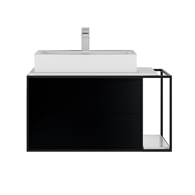 Lacava Linea 30" Wall Mount Under Counter Vanity - Left