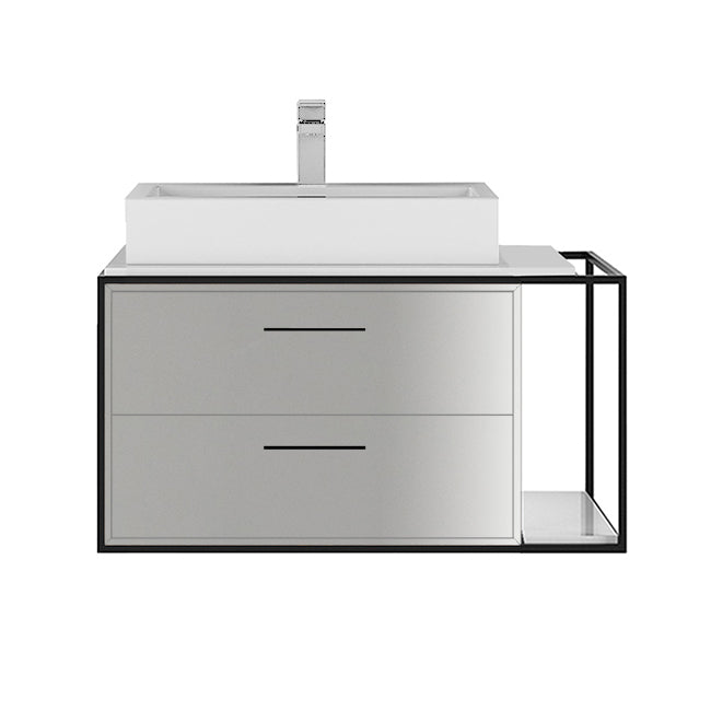 Lacava Linea 30" Wall Mount Under Counter Vanity - Left