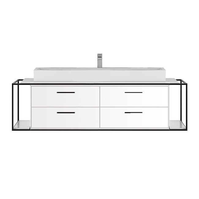 Lacava Linea 60" Wall Mount Under Counter Vanity