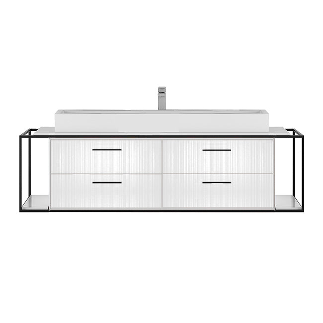 Lacava Linea 60" Wall Mount Under Counter Vanity