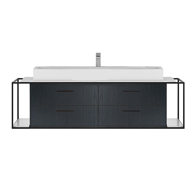 Lacava Linea 60" Wall Mount Under Counter Vanity