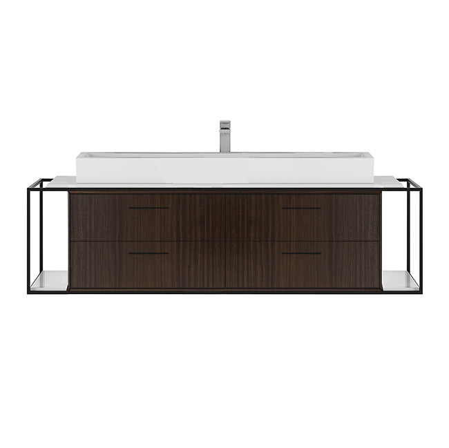 Lacava Linea 60" Wall Mount Under Counter Vanity