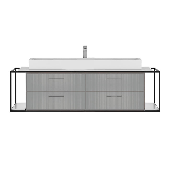 Lacava Linea 60" Wall Mount Under Counter Vanity