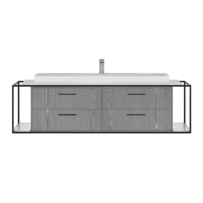 Lacava Linea 60" Wall Mount Under Counter Vanity