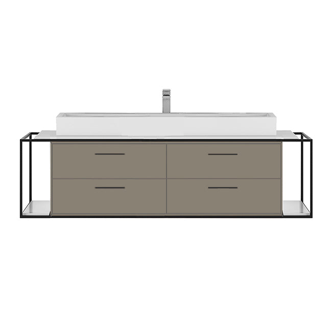 Lacava Linea 60" Wall Mount Under Counter Vanity