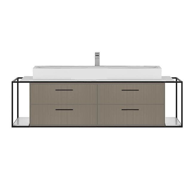 Lacava Linea 60" Wall Mount Under Counter Vanity