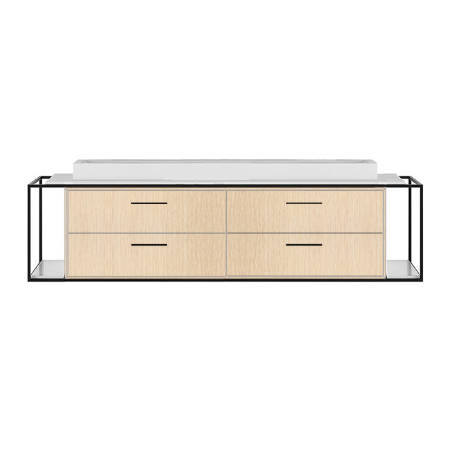 Lacava Linea 72" Wall Mount Under Counter Vanity