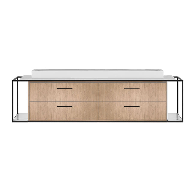 Lacava Linea 72" Wall Mount Under Counter Vanity