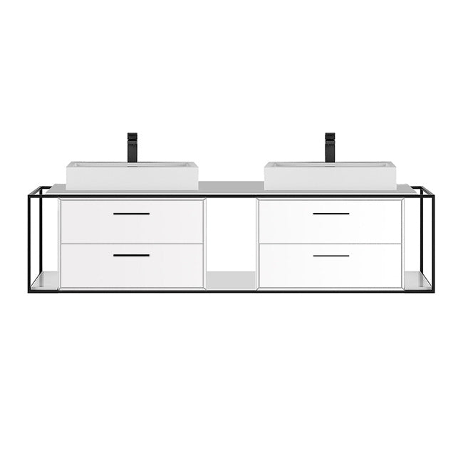 Lacava Linea 72" Wall Mount Under Counter Vanity