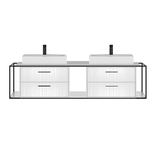 Lacava Linea 72" Wall Mount Under Counter Vanity