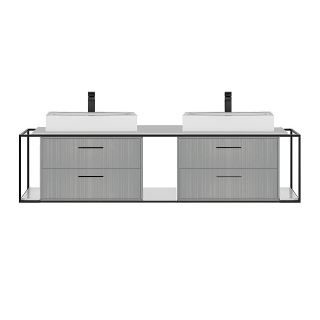 Lacava Linea 72" Wall Mount Under Counter Vanity