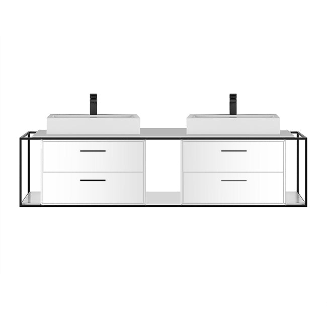 Lacava Linea 72" Wall Mount Under Counter Vanity