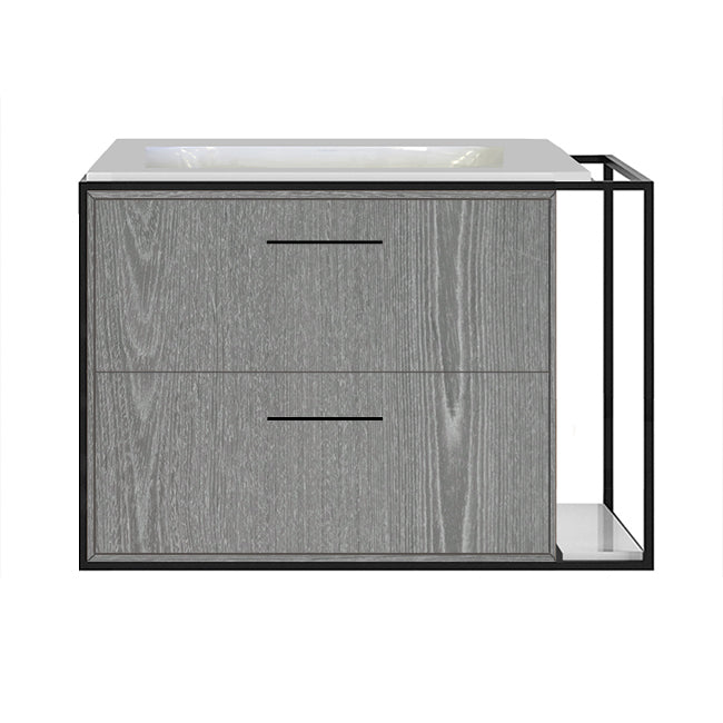 Lacava Linea 30" Wall Mount Under Counter Vanity - Left