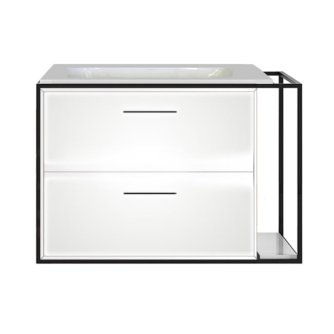 Lacava Linea 30" Wall Mount Under Counter Vanity - Left