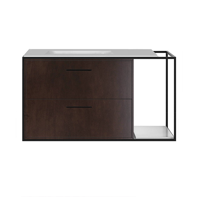 Lacava Linea 36" Wall Mount Under Counter Vanity - Left