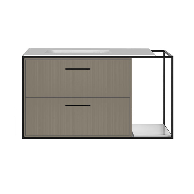 Lacava Linea 36" Wall Mount Under Counter Vanity - Left