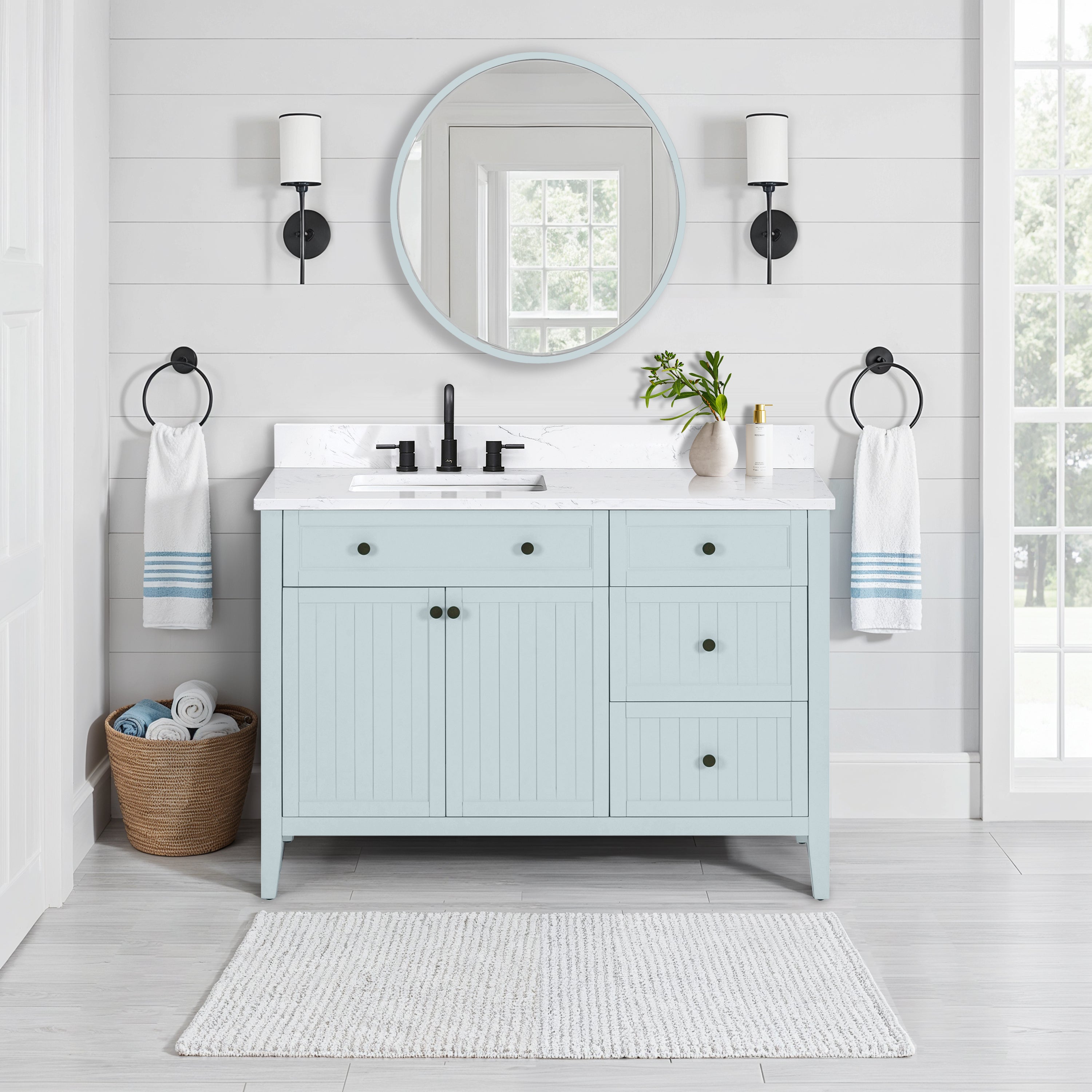 ice blue vanity base
