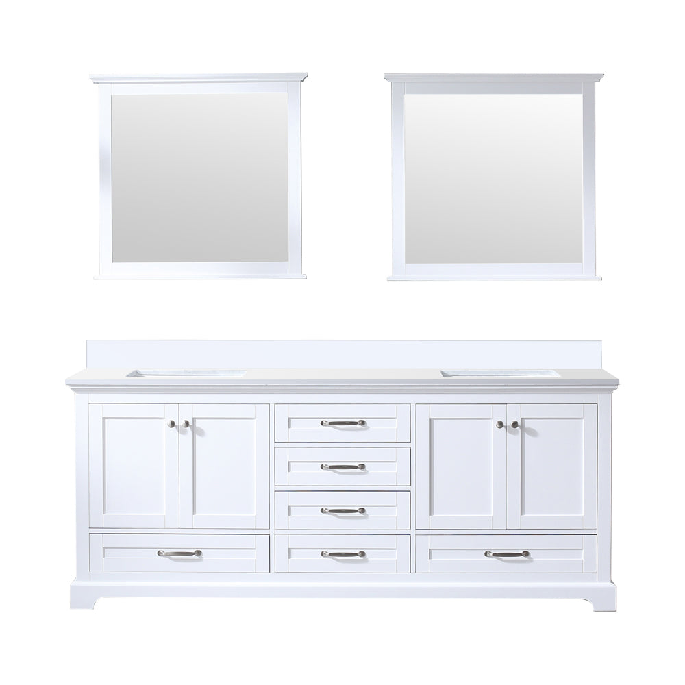 Lexora Dukes 80 in. W x 22 in. D Double Bath Vanity