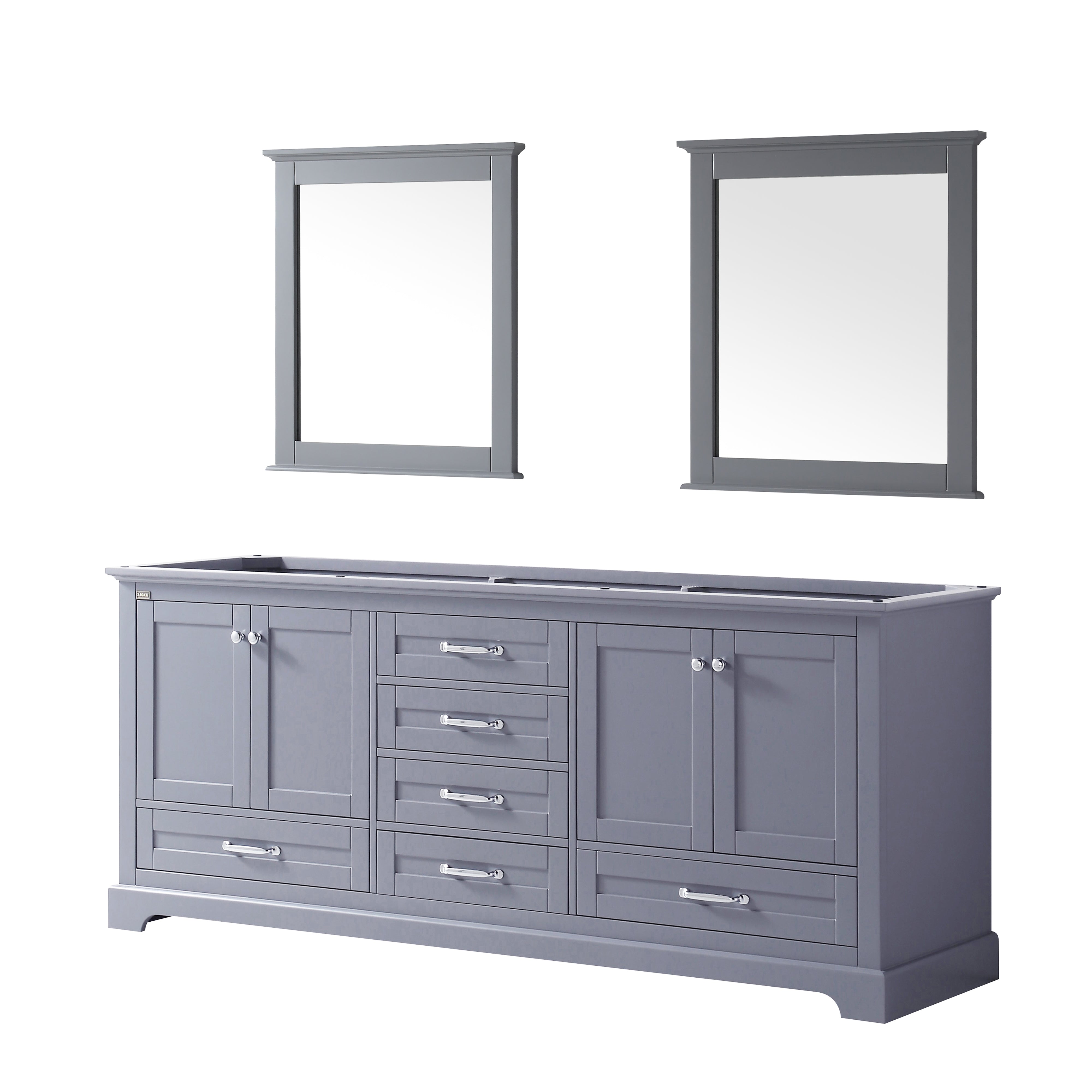 Lexora Dukes 80 in. W x 22 in. D Double Bath Vanity